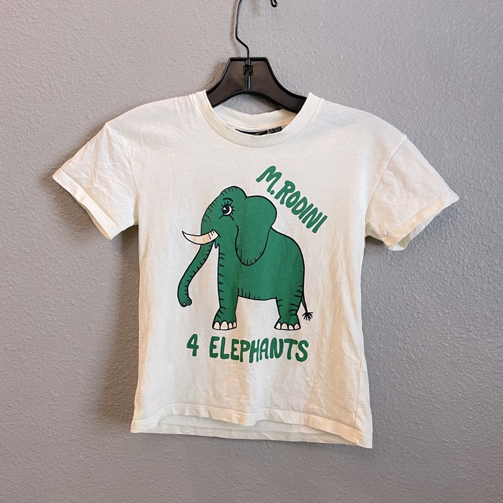 Mini Rodini Elephant Tshirt Size 6-7